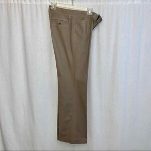 Eddie Bauer Vashon Fit Trousers Women 8 Tan Khaki Straight Leg Stretch Chinos